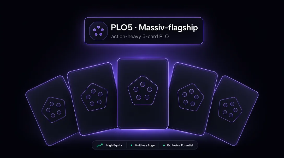 5-card Pot-Limit Omaha (PLO5) on ClubGG, Massiv union flagship offering